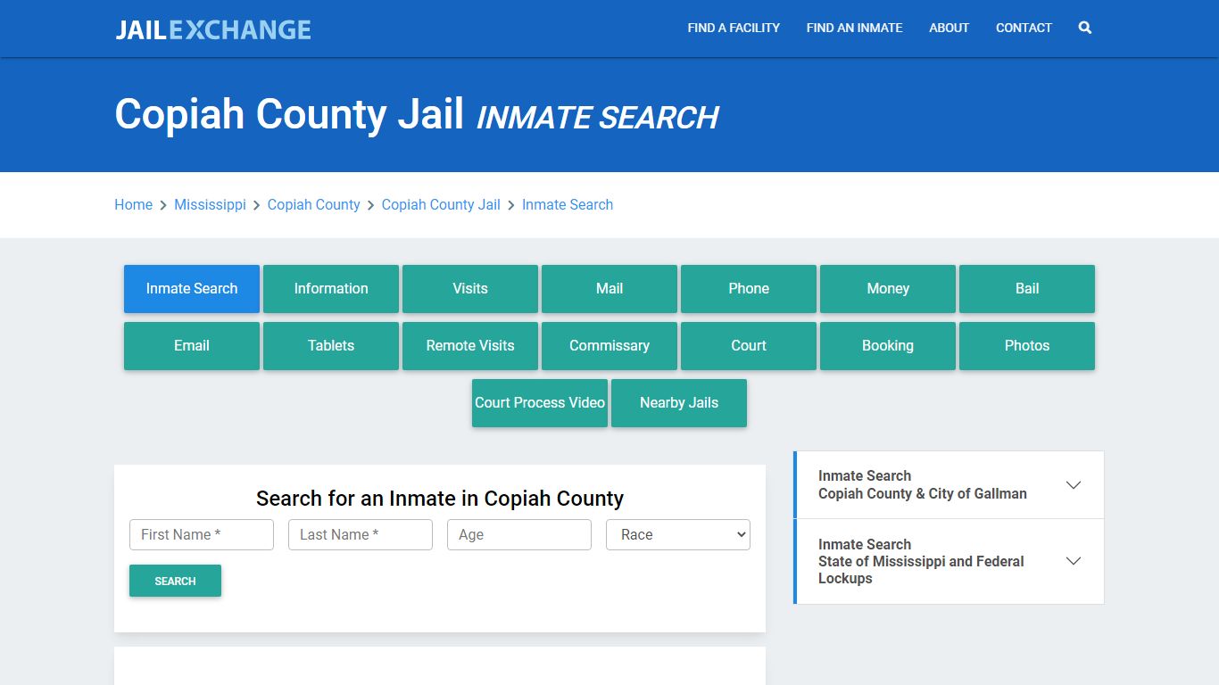 Copiah County Jail, MS Inmate Search: Roster & Mugshots